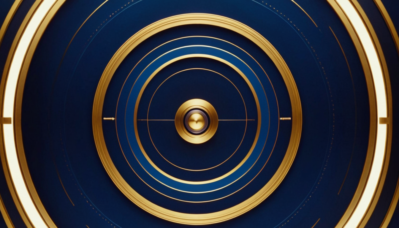 Concentric loops rotating in perfect synchrony like an orrery — beautiful and trapped.